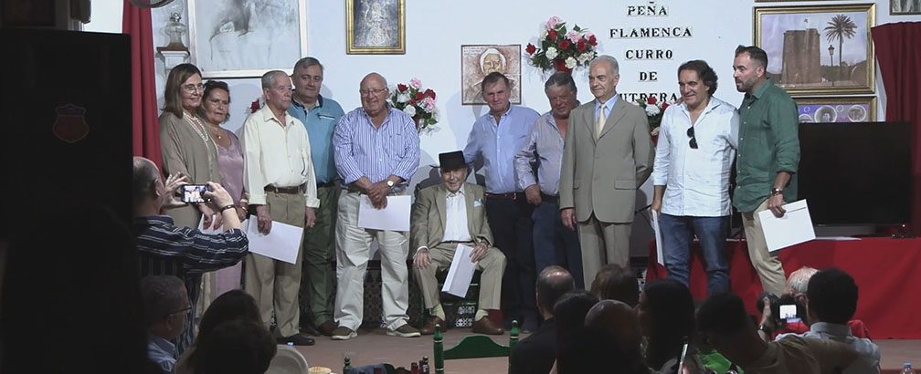 Homenajeados del acto