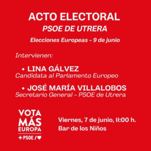 El PSOE de Utrera cierra la campaña electoral con la visita de la candidata Lina Gálvez