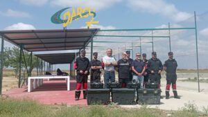 Un equipo de drones de la UME realiza prácticas en Utrera