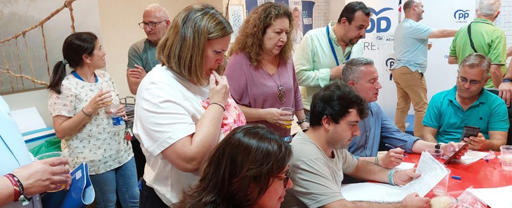 Jiménez celebra el resultado histórico del PP en Utrera que gana por primera vez las Elecciones Europeas