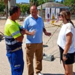 La zona sobre la que se actúa discurre desde los aparcamientos de El Tinte a la avenida de Los Palacios, estando en un lado está el Cuartel de la Guardia Civil y en el otro el depósito de agua