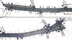 El proyecto adopta la solución de plataforma única de uso mixto en la zona que combina circulación peatonal y tráfico rodado, es decir, la calle tendrá un solo nivel sin que exista una diferencia de altura entre la calzada y el acerado
