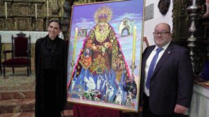 La obra “Plaza Fabricantas” del pintor utrerano estará expuesta del 6 al 16 de septiembre en las salas situadas en los bajos del Ayuntamiento de Carmona