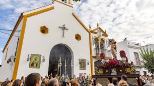 San Sebastián protagoniza la primera procesión del año en Los Palacios y Villafranca