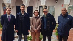 La restauración de la antigua sinagoga de Utrera avanza y capta el interés de la Red de Juderías de España