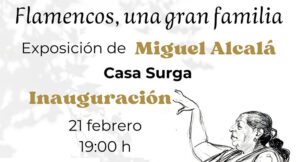 “Flamencos, una gran familia”, una exposición de Miguel Alcalá que se podrá visitar en la Casa Surga