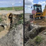 Obras e Infraestructuras trabaja en la reparación de caminos y calles tras las lluvias en Utrera