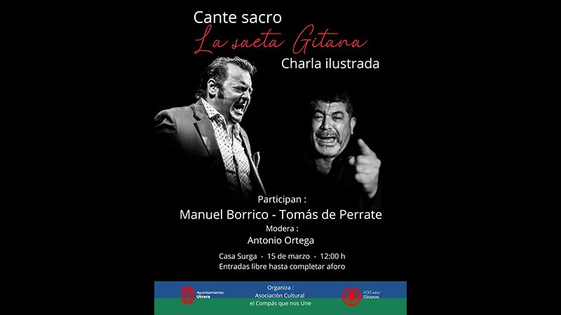 La charla ilustrada “La Saeta Gitana”, clausura la exposición de Miguel Alcalá
