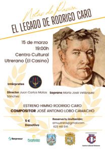 Rodrigo Caro será homenajeado con un himno en un concierto especial en Utrera