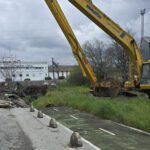 El Huesna actúa de urgencia en un nuevo socavón junto al Tanatorio