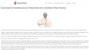 El Consejo de Hermandades de Utrera lamenta el fallecimiento del Papa Francisco