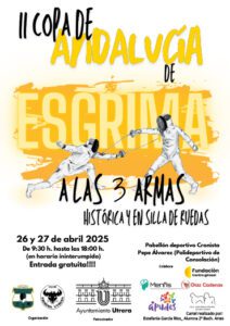 Utrera acoge la II Copa de Andalucía de Esgrima los días 26 y 27 de abril