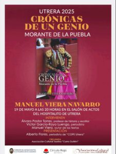 Utrera acoge la presentación del libro “Crónicas de un Genio, Morante de la Puebla” de Manuel Viera