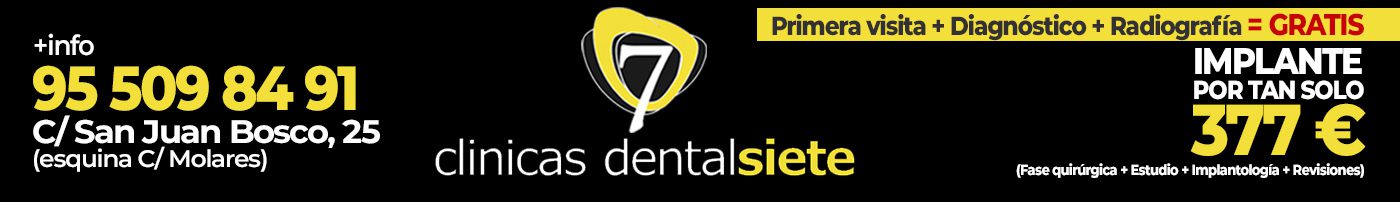 banner central clinica dental siete junio 2025 Clinicas Dental Siete