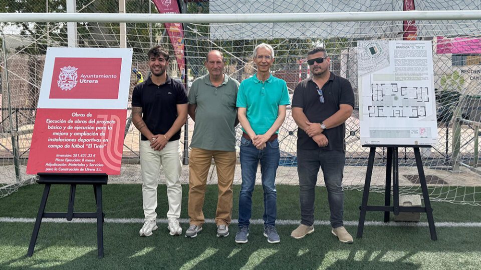 Arrancan las obras del campo de fútbol de El Tinte con una inversión de más de 280.000 euros