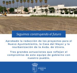El Palmar de Troya impulsa tres proyectos para transformar la parcela de la Avenida de Utrera