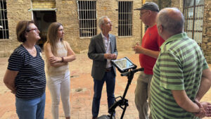 Con el objetivo de localizar la mikve, el estanque ritual judío, se ha realizado una prospección subterránea mediante un georradar