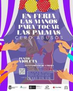 El Ayuntamiento refuerza la Feria de Utrera con Puntos Violetas para combatir la violencia sexista