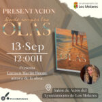 La escritora utrerana Carmen María Martín Bueno presentará en Los Molares su novela “Donde rompen las olas”