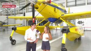 La empresa utrerana Martínez Ridao Aviación, pieza clave en la lucha contra los incendios