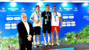 Primer podio mundial para el Club Natación Utrera gracias al palaciego Antonio Pedro