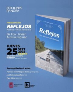 Francisco Javier Auxilia presenta su libro “Reflejos” mañana jueves en la Biblioteca de Utrera