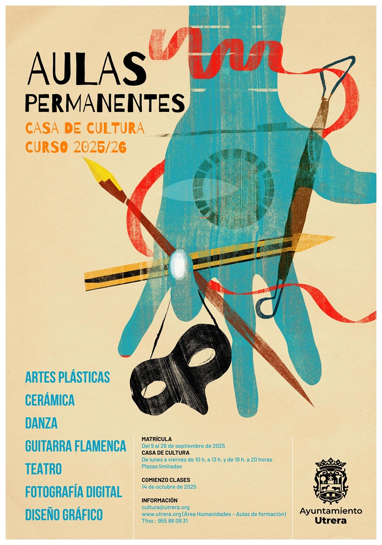 Abierto el plazo de inscripción para las Aulas Permanentes de la Casa de la Cultura 2025/2026