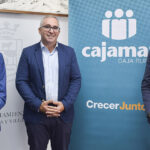 El alcalde de Los Palacios recibe al equipo directivo de la nueva oficina de Cajamar