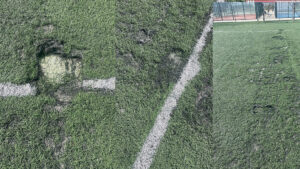 El PSOE de Utrera denuncia el deterioro de las pistas deportivas del Parque del V Centenario