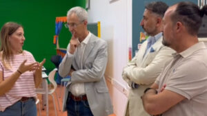 El colegio Alfonso de Orleans recibe al alcalde de Utrera en su inicio de curso escolar