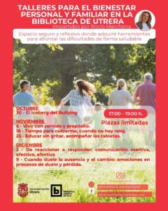 La Biblioteca de Utrera impulsa talleres para el bienestar personal y familiar