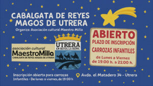 Abierto el plazo de inscripción para las carrozas infantiles de la Cabalgata de Reyes Magos 2026 de Utrera