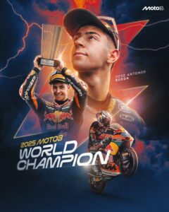 El palaciego José Antonio Rueda se proclama campeón del mundo de Moto3 2025