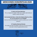 El Palmar de Troya entrega sus Menciones Honoríficas 2025 a varios referentes locales