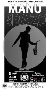 Manu Brazo clausurará las Jornadas de Perfeccionamiento Musical de la Asociación Álvarez Quintero