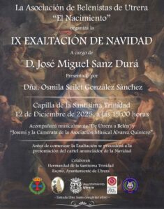 José Miguel Sanz Durá será el encargado de la Exaltación de la Navidad de Utrera 2025