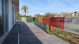 Finalizan las obras de mejora en la zona trasera del Centro de Estudios Olivareros