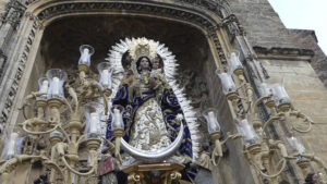 La Virgen del Socorro inicia sus cultos anuales en la Parroquia de Santiago