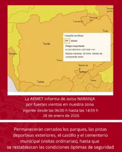 El aviso naranja por rachas de viento en la Campiña se prolongará hasta las 15:00 horas
