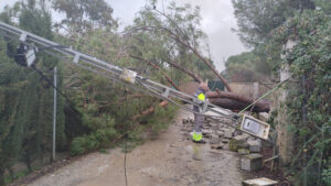 El aviso naranja por rachas de viento en la Campiña se prolongará hasta las 15:00 horas