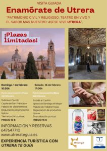 “Enamórate de Utrera”, la visita guiada que unirá patrimonio, teatro y gastronomía en febrero