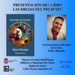 La Biblioteca de Utrera presenta este viernes la novela “Las brujas del presente” de Pedro Monclús