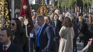Los Palacios y Villafranca arropa a su patrón, San Sebastián, en la primera salida procesional del año