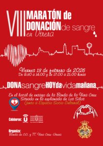 La banda de la Vera-Cruz de Utrera organiza el VIII Maratón de Donación de Sangre