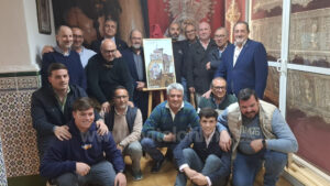 Juan Miguel Rivas firma el cartel de la tertulia El Fanal para la Semana Santa de 2026