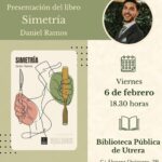 La Biblioteca Pública de Utrera acoge la presentación de “Simetría”, el debut literario de Daniel Ramos
