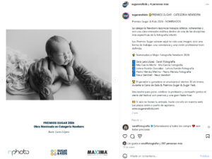 Sarall Fotografía obtiene el premio a la mejor fotografía Newborn en los Premios Sugar 2026