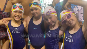 La escuela del Club Natación Utrera deja huella en la Final del Circuito Provincial de Diputación