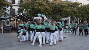 La Muixeranga de la Marina Alta protagonizó el sábado una espectacular exhibición junto a los Campaneros de Utrera