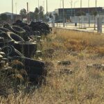 El PSOE denuncia la presencia de una acumulación de neumáticos en el SUS-C1 y reclama su retirada